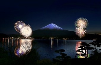 湖上の舞☆冬の花火☆in河口湖2026